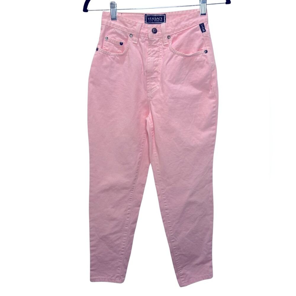 Versace Jeans Collection High Waisted Skinny Jeans - Pink Size 28